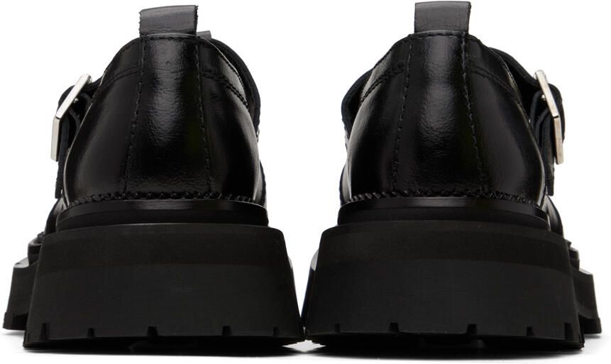 AMI Alexandre Mattiussi Black Round Toe Loafers - Picture 2