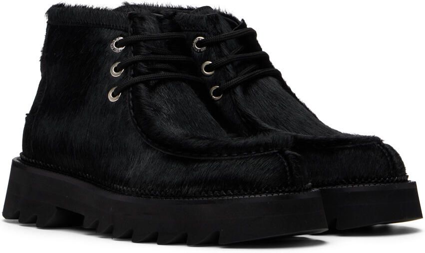 AMI Alexandre Mattiussi Black Shark Sole Boots - Picture 2