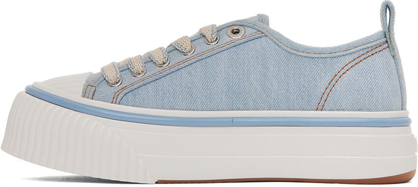AMI Alexandre Mattiussi Blue Ami 1980 Platform Sneakers - Picture 3