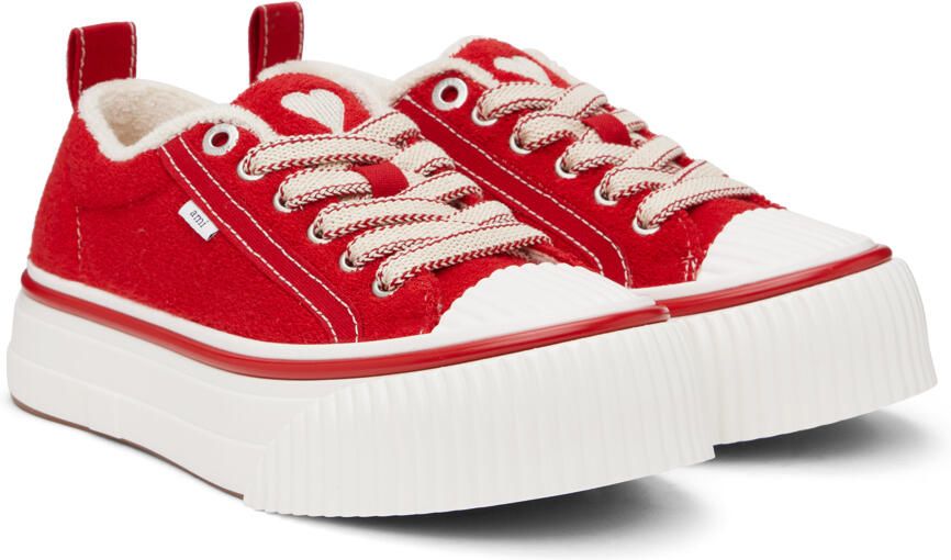 AMI Alexandre Mattiussi Red Ami 1980 Sneakers - Picture 2