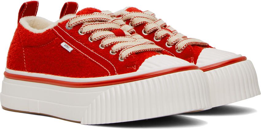 AMI Alexandre Mattiussi Red Ami 1980 Sneakers - Picture 3