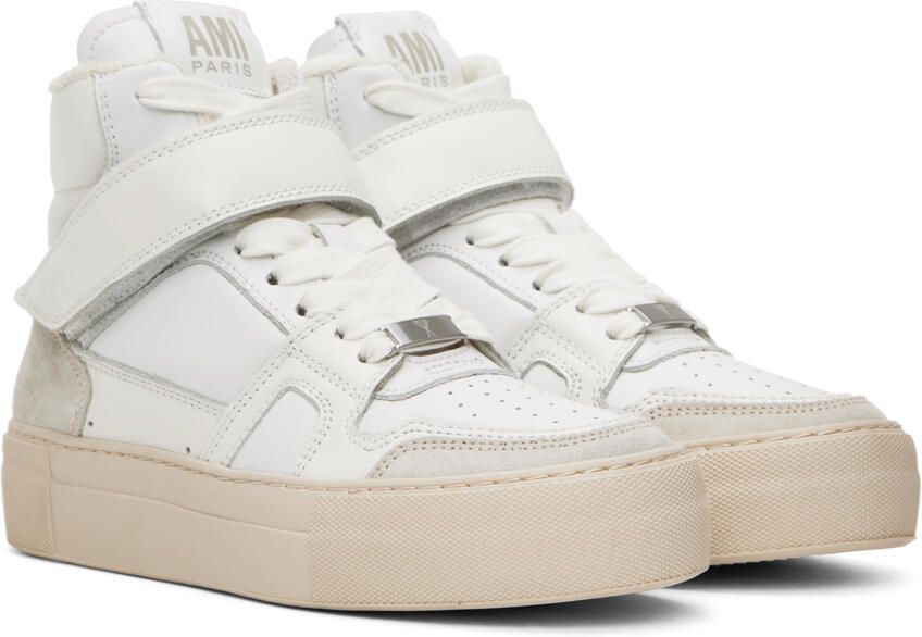 AMI Alexandre Mattiussi White Arcade Sneakers - Picture 2