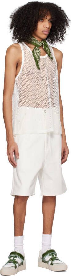 AMI Alexandre Mattiussi Green & White Ami Arcade Sneakers