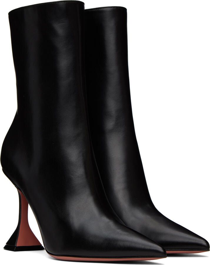 Amina Muaddi Black Georgia Boots - Picture 2