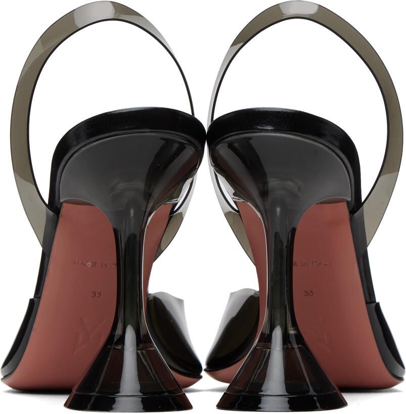 Amina Muaddi Black Holli Heels - Picture 1