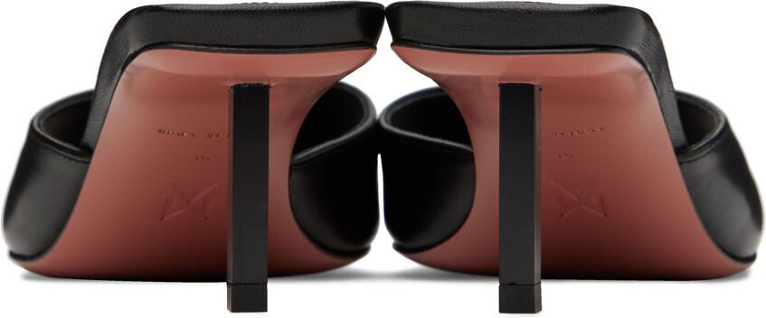 Amina Muaddi Black Laura Heeled Sandals - Picture 2