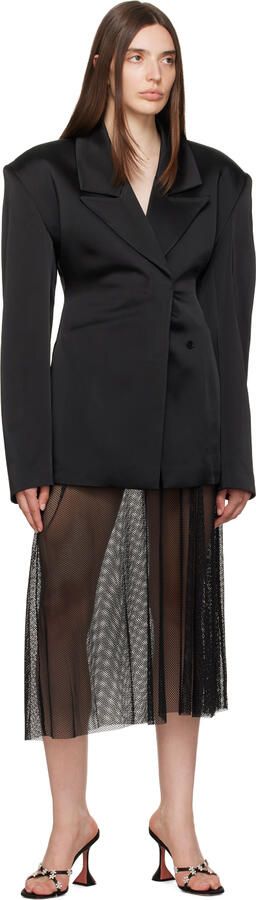 Amina Muaddi Black Lily Heeled Sandals - Picture 4