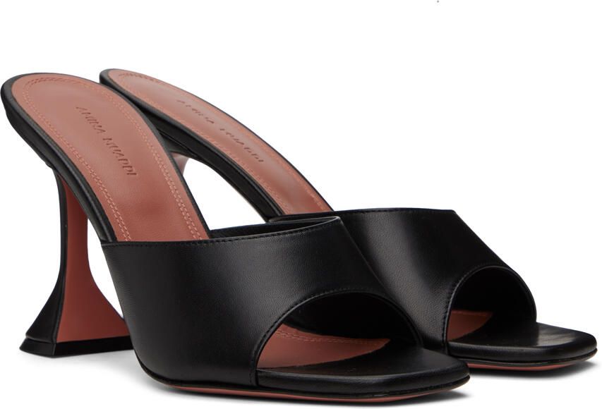 Amina Muaddi Black Lupita Heeled Sandals - Picture 2