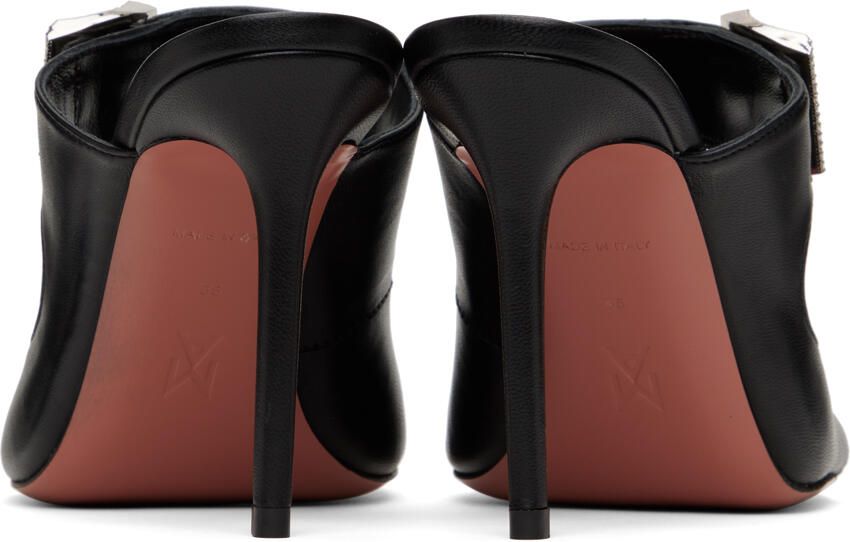 Amina Muaddi Black Millie Heeled Sandals