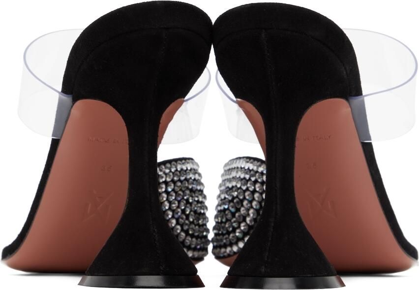 Amina Muaddi Black Paloma Heeled Sandals