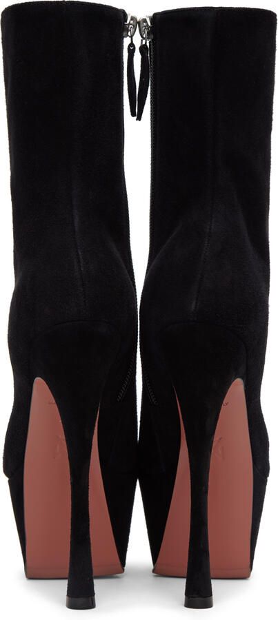 Amina Muaddi Black Yigit Boots - Picture 3