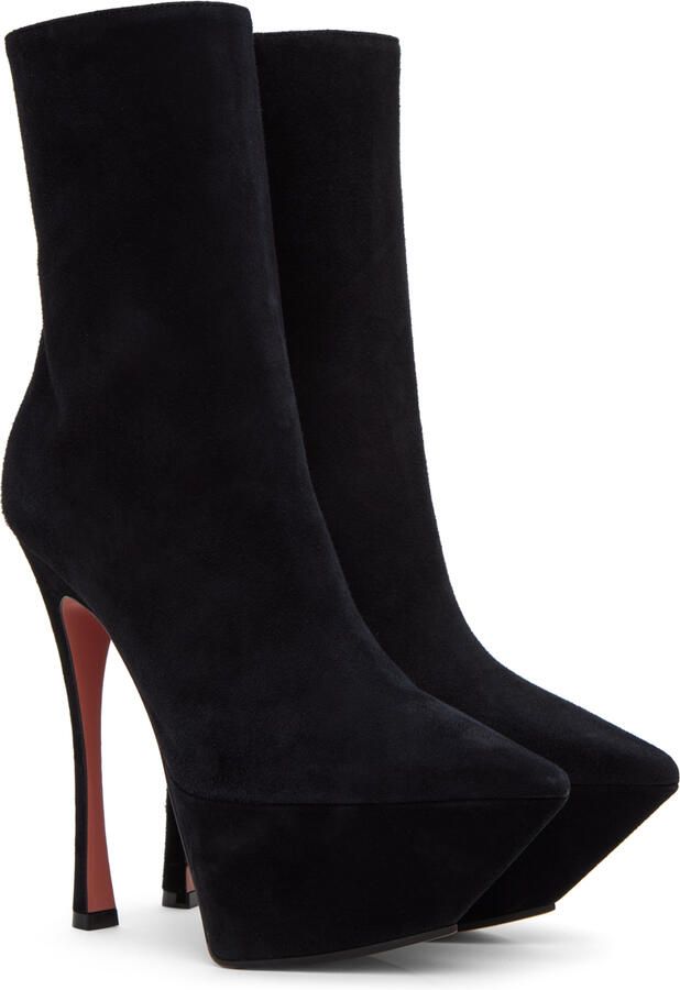 Amina Muaddi Black Yigit Boots - Picture 2