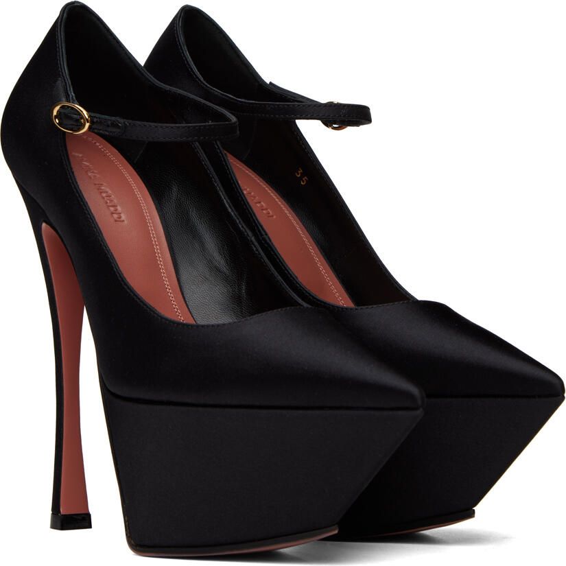 Amina Muaddi Black Yigit Pumps