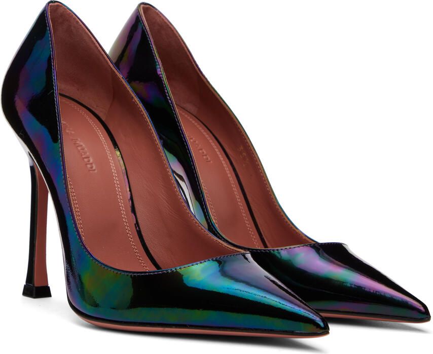 Amina Muaddi Multicolor Sharon Pump Heels - Picture 2