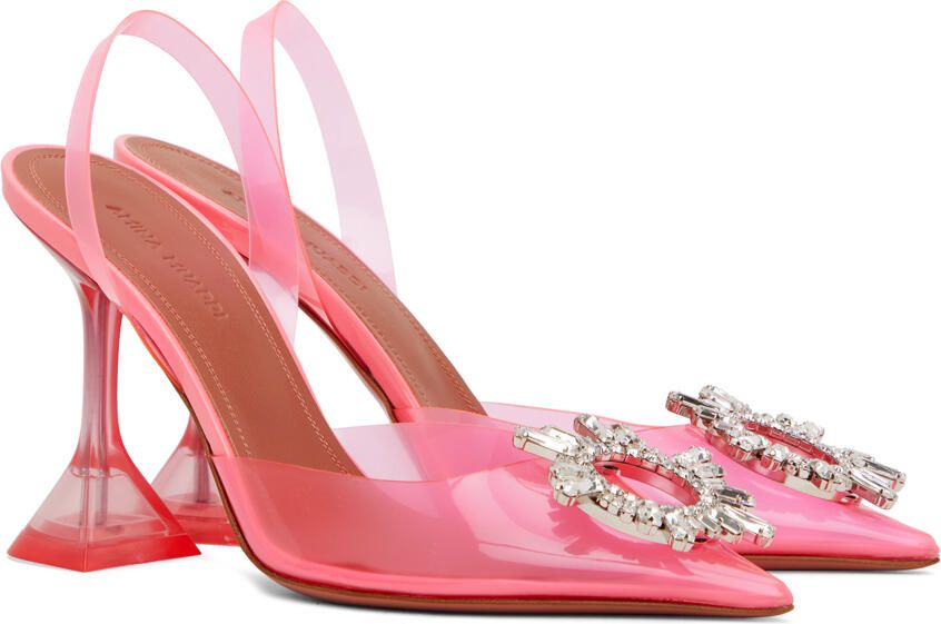 Amina Muaddi Pink Begum Heels - Picture 2