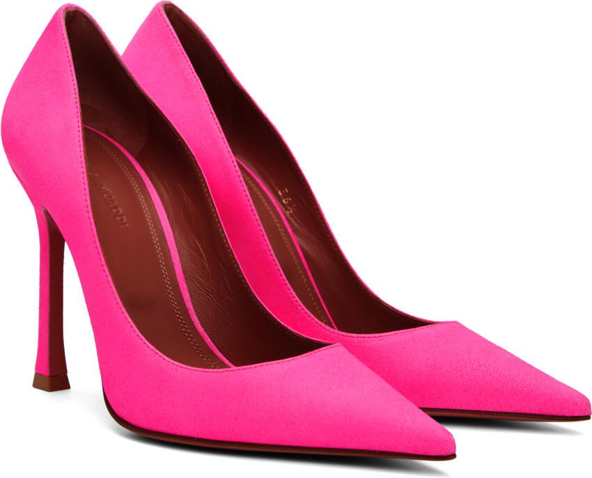 Amina Muaddi Pink Sharon Pump Heels - Picture 2