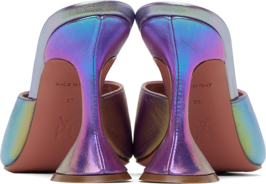 Amina Muaddi Purple Lupita Heeled Sandals