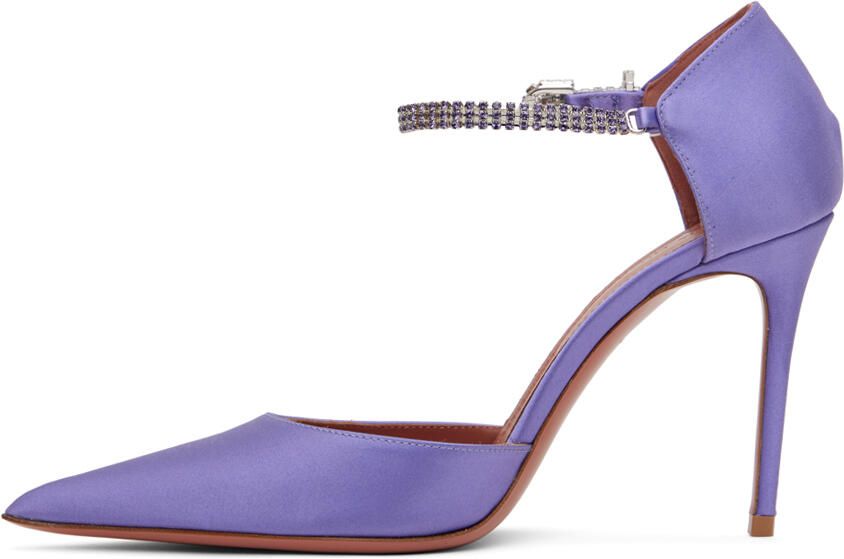 Amina Muaddi Purple Ursina Heels - Picture 3