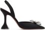 Amina Muaddi Black Rosie Heels - Thumbnail 1