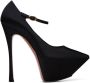 Amina Muaddi Black Yigit Pumps - Thumbnail 1