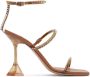 Amina Muaddi Brown Gilda Heeled Sandals - Thumbnail 1