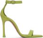 Amina Muaddi Green Kim Heeled Sandals - Thumbnail 1