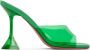 Amina Muaddi Green Lupita Heeled Sandals - Thumbnail 1