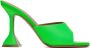 Amina Muaddi Green Lupita Slipper Heeled Sandals - Thumbnail 1
