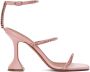 Amina Muaddi Pink Gilda Heeled Sandals - Thumbnail 1
