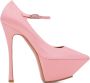 Amina Muaddi Pink Yigit Pumps - Thumbnail 1