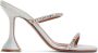 Amina Muaddi Silver Gilda Heeled Sandals - Thumbnail 1
