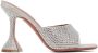 Amina Muaddi Silver Lupita Crystal Slipper Heeled Sandals - Thumbnail 1