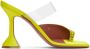 Amina Muaddi Yellow Paloma Crystal Slipper Heeled Sandals - Thumbnail 1