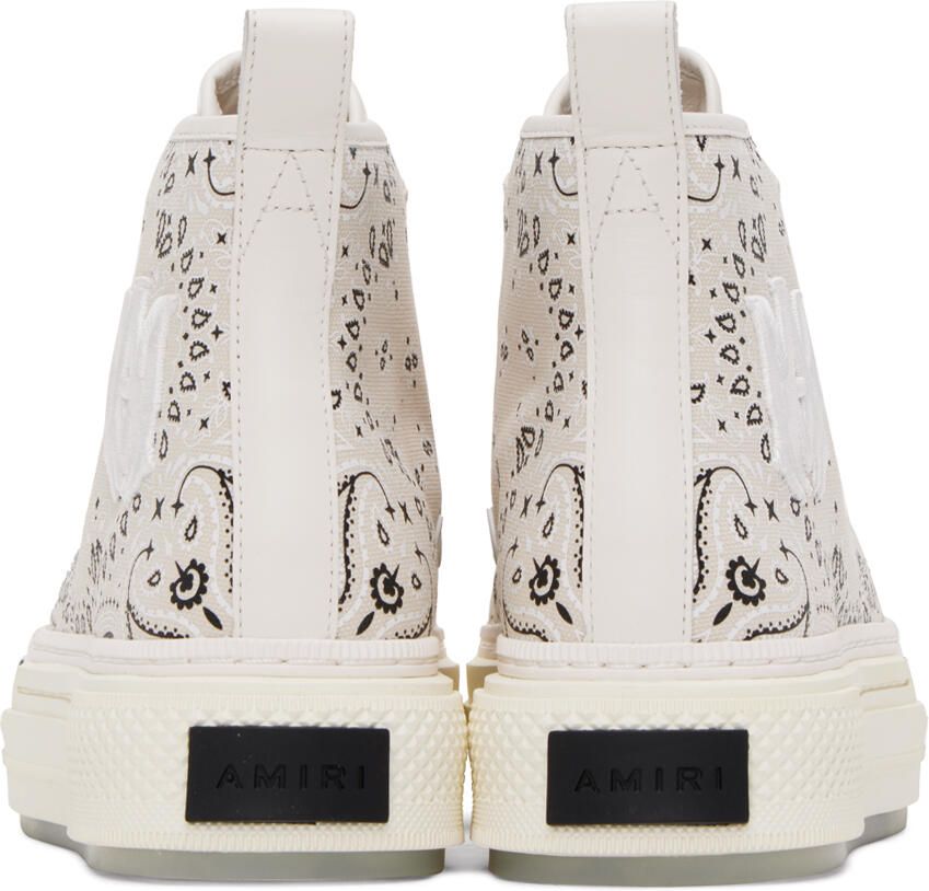 AMIRI Beige Court High Sneakers - Picture 2