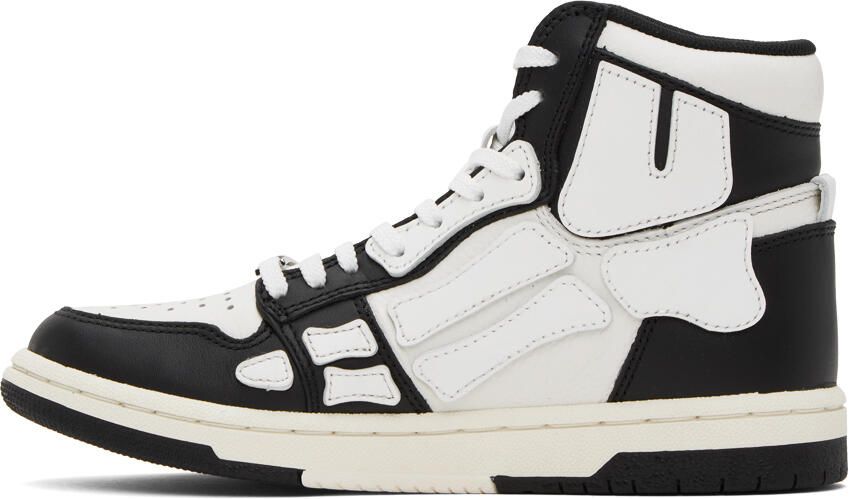 AMIRI Black & White Skel Top Hi Sneakers - Picture 3