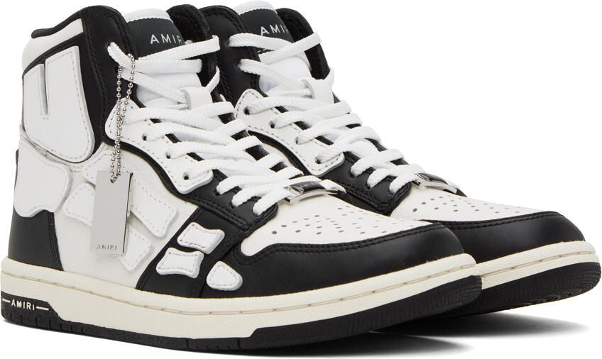 AMIRI Black & White Skel Top Hi Sneakers - Picture 2