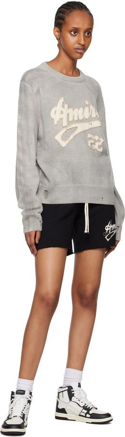 AMIRI Black & White Skel Top Hi Sneakers - Picture 4