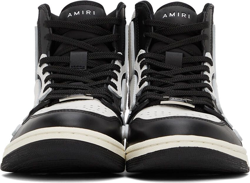 AMIRI Black & White Skel Top Hi Sneakers - Picture 2
