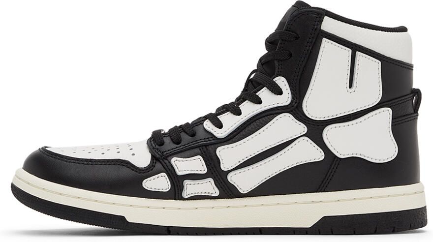 AMIRI Black & White Skel Top Hi Sneakers - Picture 4