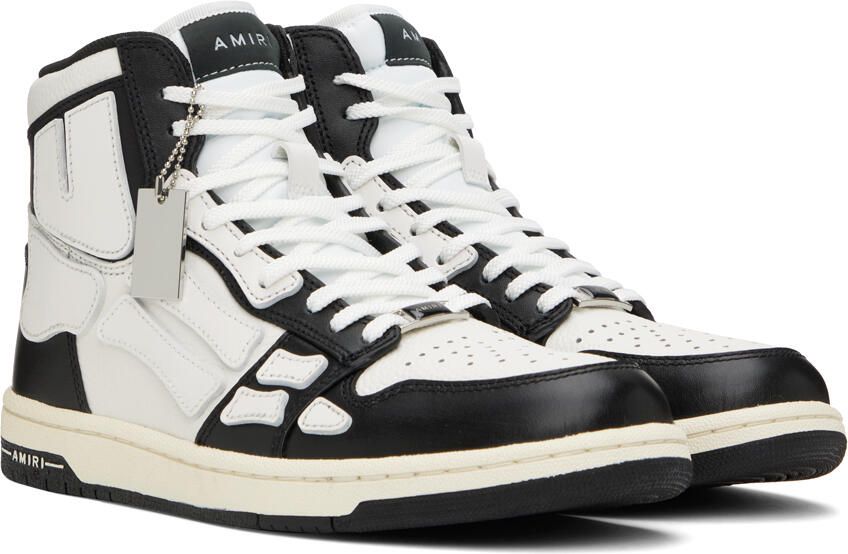 AMIRI Black & White Skel Top Hi Sneakers - Picture 2