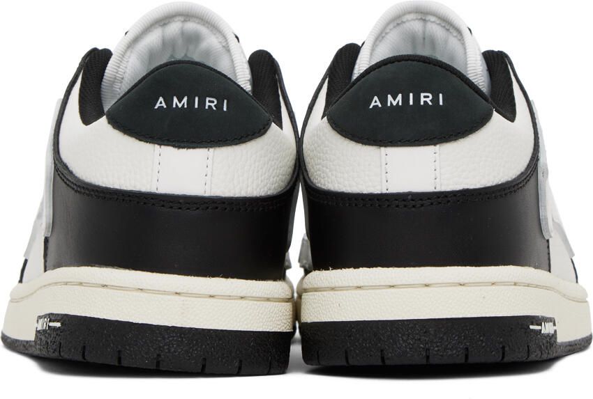 AMIRI Black & White Skel Top Low Sneakers