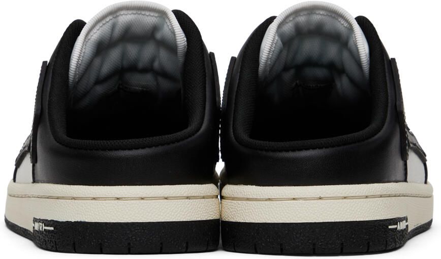 AMIRI Black & White Skel Top Mules