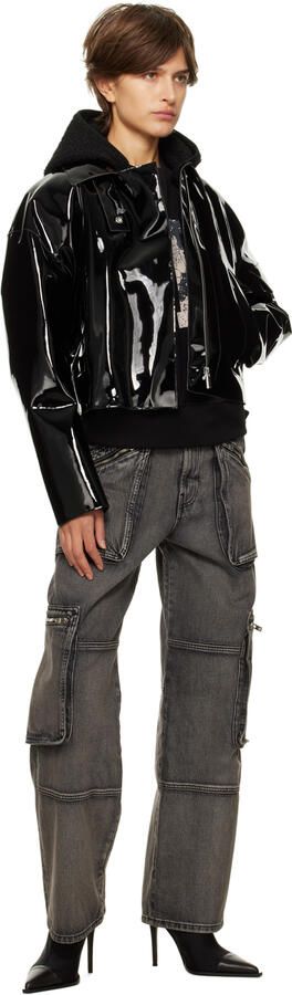 AMIRI Black Cap Toe Bootie Heels - Picture 4