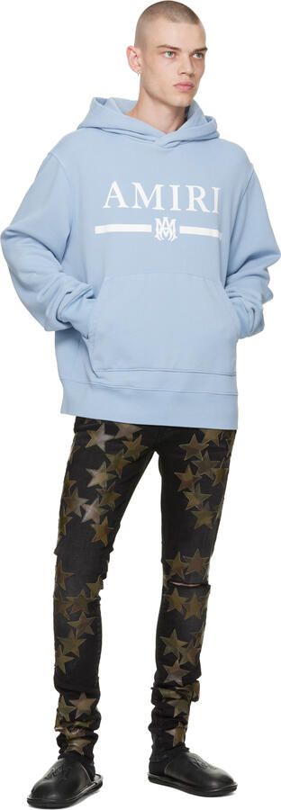 AMIRI Black & White Stadium Mid Sneakers - Picture 6