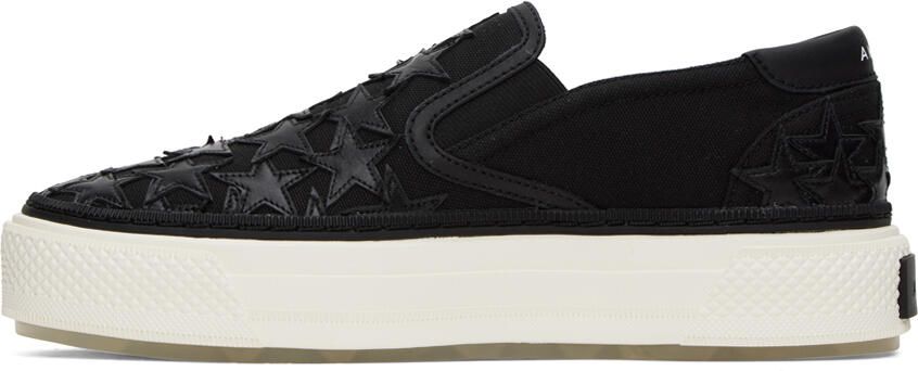 AMIRI Black Stars Court Slip-On Sneakers - Picture 3