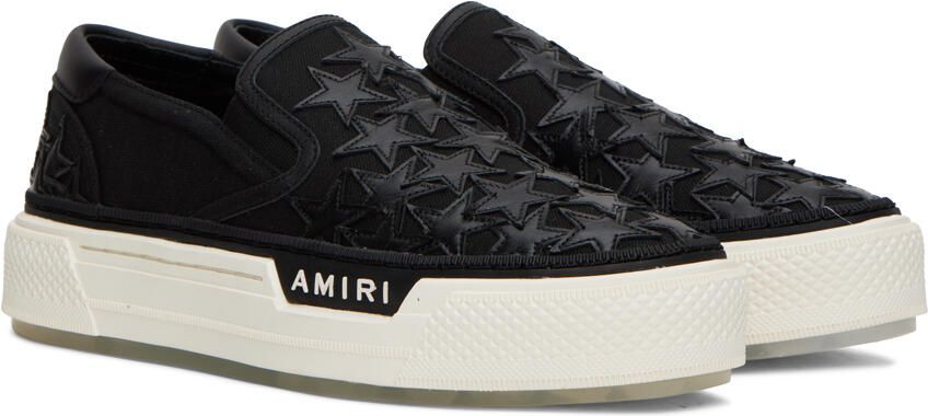 AMIRI Black Stars Court Slip-On Sneakers - Picture 2