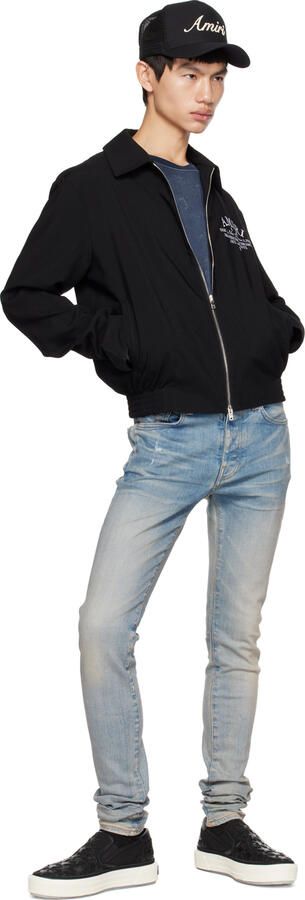 AMIRI Black Stars Court Slip-On Sneakers - Picture 4