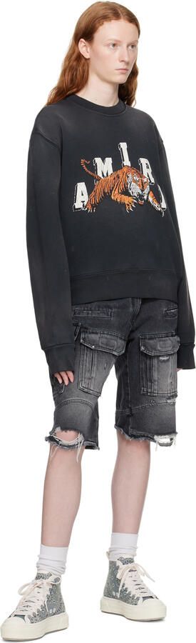 AMIRI Beige Court High Sneakers - Picture 6