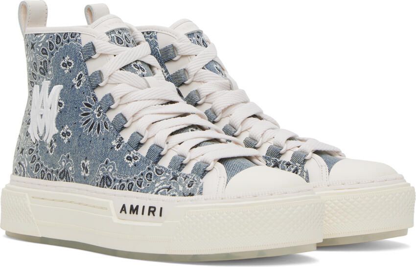 AMIRI Blue Court High Sneakers - Picture 2