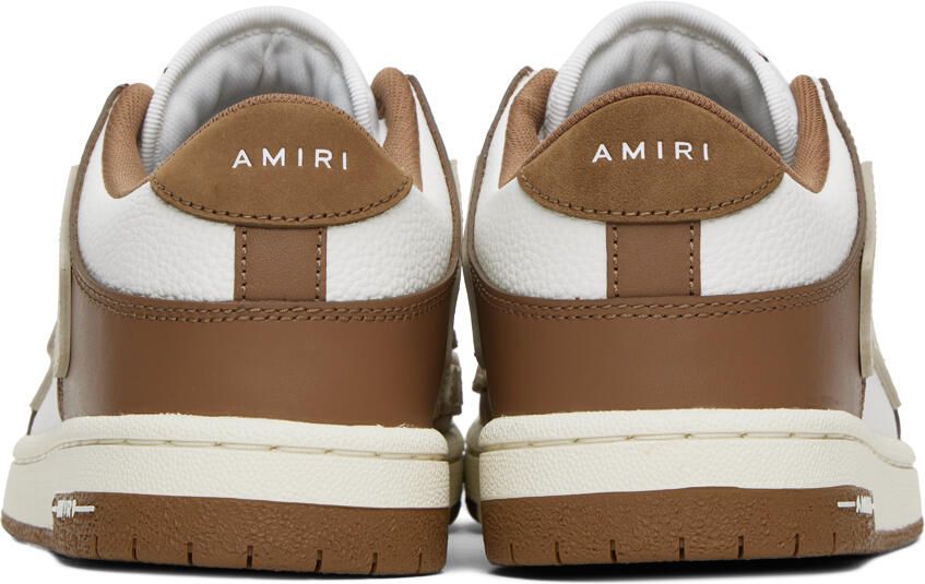 AMIRI Brown & Off-White Skel Top Low Sneakers